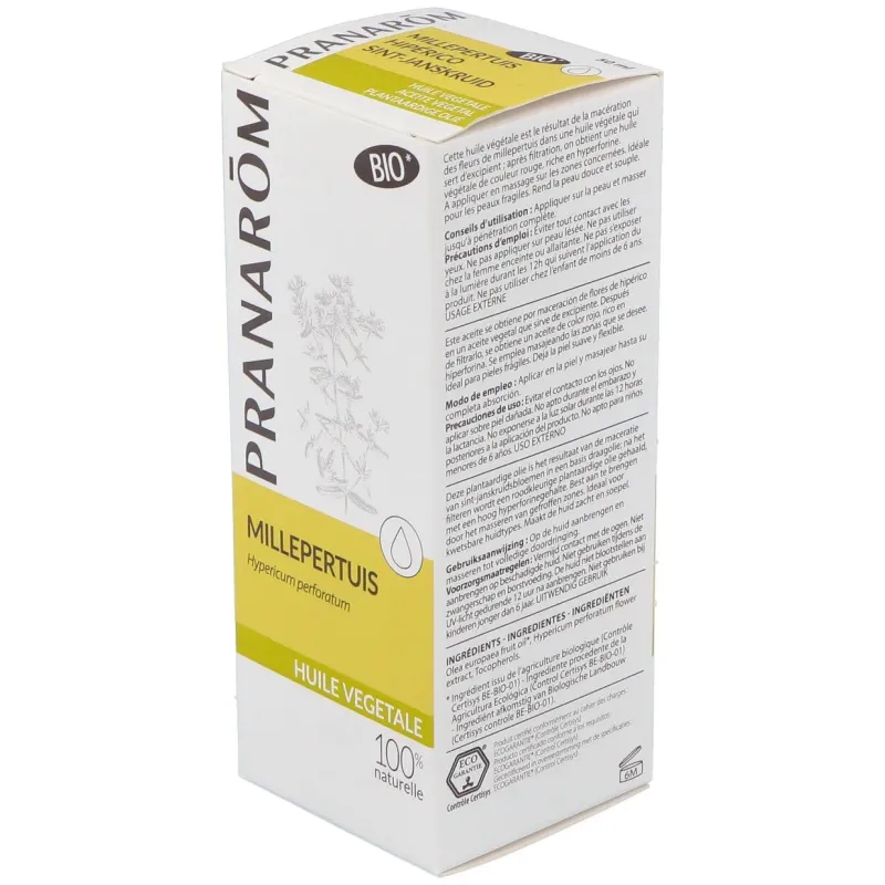 Pranarôm aceite vegetal hipérico bio 50ml | Farmacia Barata Pranarôm aceite vegetal hipérico bio 50ml | Farmacia Barata