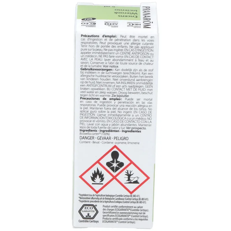 Incienso aceite esencial bio 5ml. | Farmacia Barata
