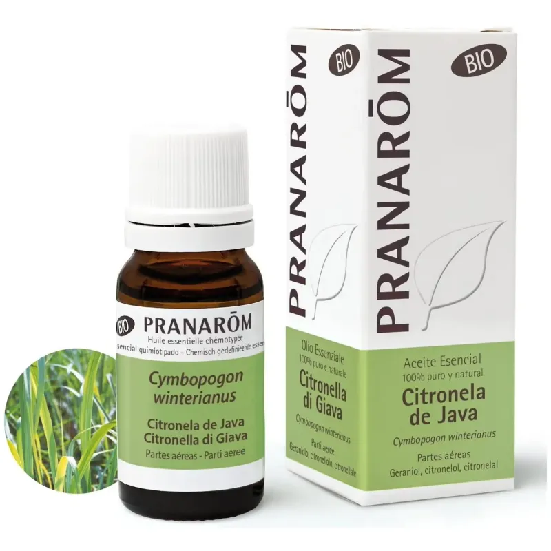 Pranarôm aceite esencial de citronela de java bio 10ml | Farmacia Barata Pranarôm aceite esencial de citronela de java bio 10ml | Farmacia Barata
