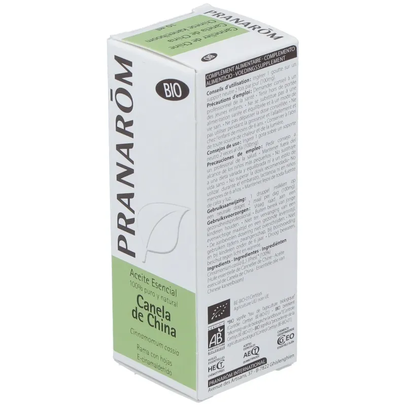 Pranarôm aceite esencial de canela de china bio 10ml | Farmacia Barata