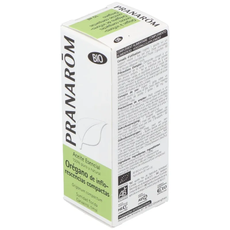 Pranarôm aceite esencial de orégano de inflorescencias compactas bio 10ml | Farmacia Barata Pranarôm aceite esencial de orégano de inflorescencias compactas bio 10ml | Farmacia Barata