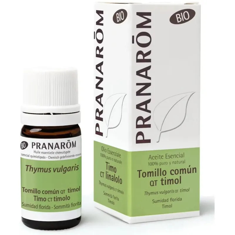 Pranarôm aceite esencial de tomillo común qt timol bio 5ml | Farmacia Barata