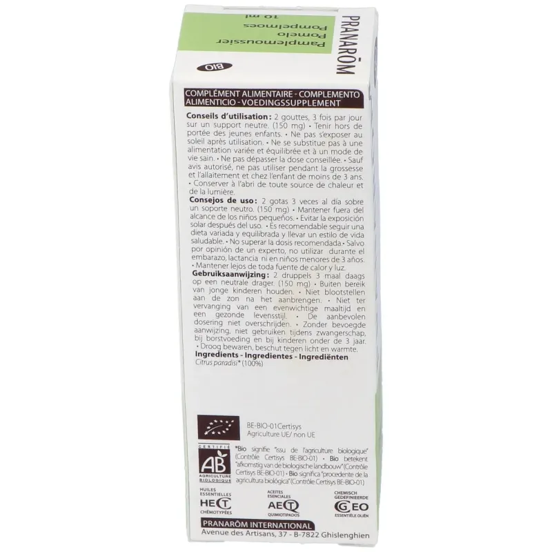 Pomelo cascara aceite esencial bio 10ml. | Farmacia Barata