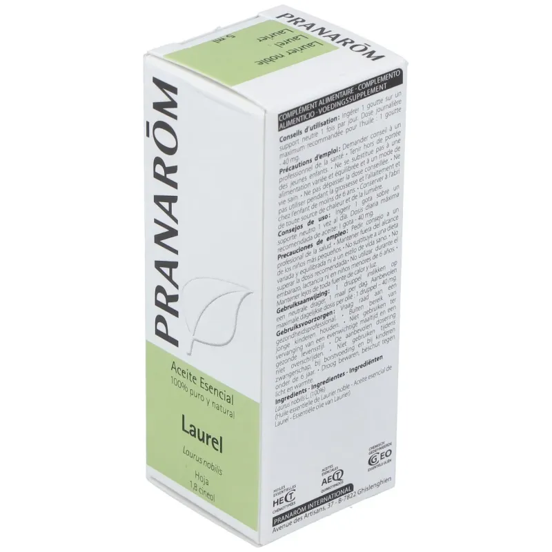 Pranarôm aceite esencial de laurel 5ml | Farmacia Barata