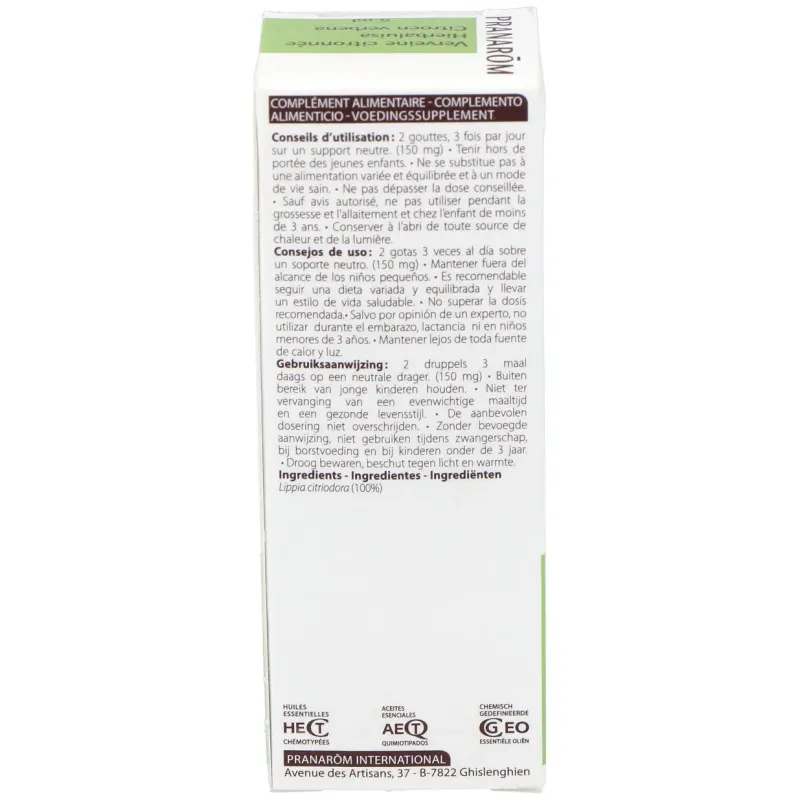 Pranarôm aceite esencial de hierbaluisa 5ml | Farmacia Barata
