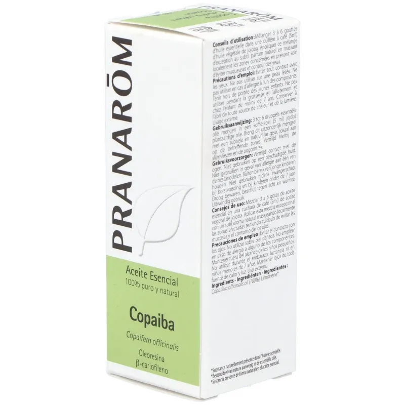 Pranarôm aceite esencial de bálsamo de copaiba 10ml | Farmacia Barata Pranarôm aceite esencial de bálsamo de copaiba 10ml | Farmacia Barata