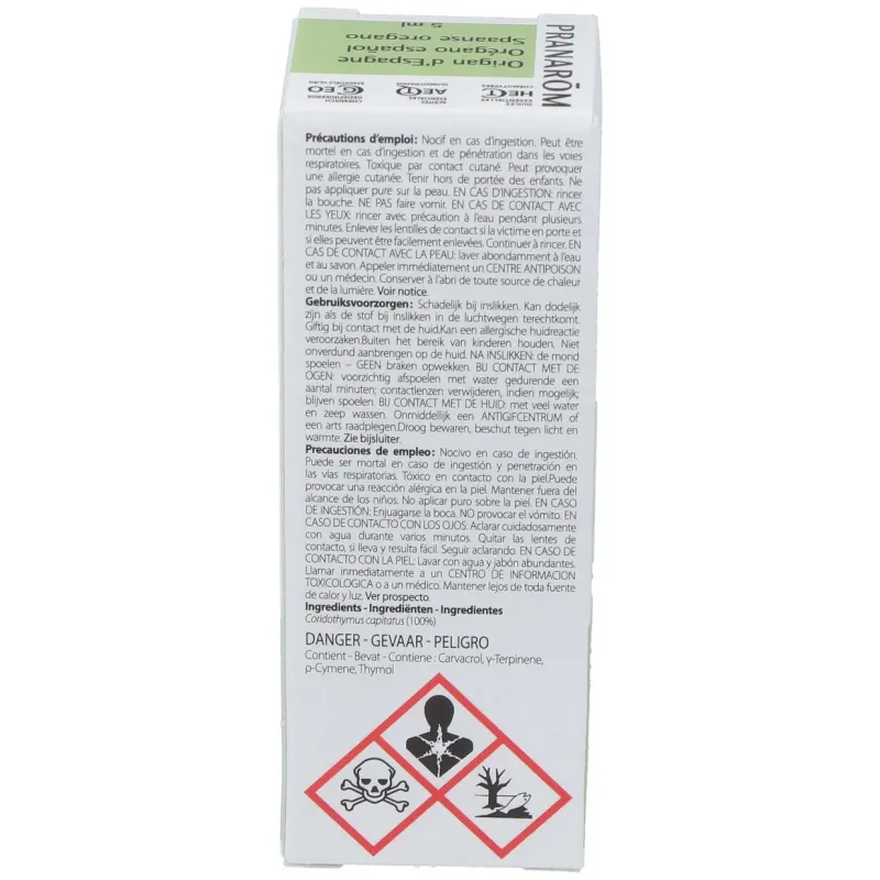 Pranarôm aceite esencial orégano español 5ml | Farmacia Barata