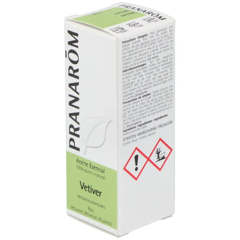 Pranarôm aceite esencial vetiver 5 ml | Farmacia Barata Pranarôm aceite esencial vetiver 5 ml | Farmacia Barata