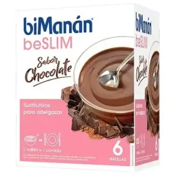 Bimanán® beslim natillas sabor chocolate 6uds | Farmacia Barata