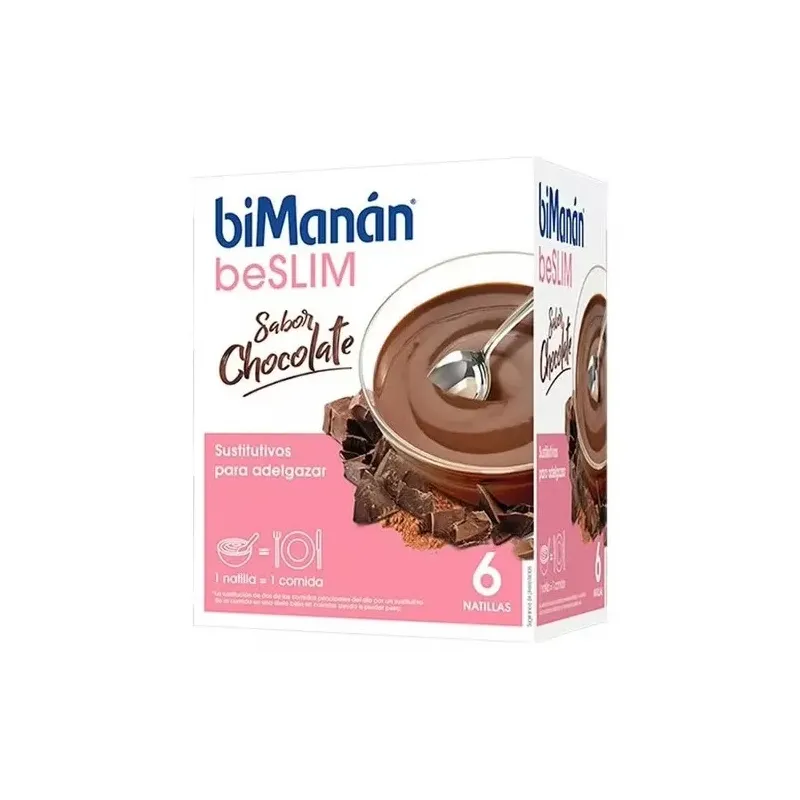 Bimanán® beslim natillas sabor chocolate 6uds | Farmacia Barata