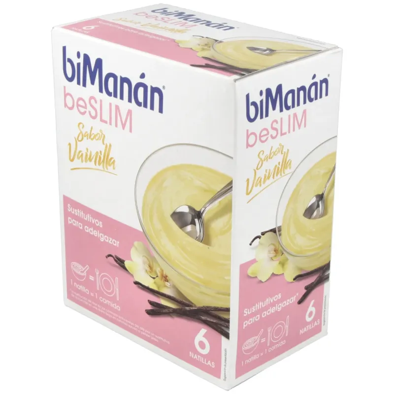 Bimanán® beslim natillas vainilla 6 sobres | Farmacia Barata
