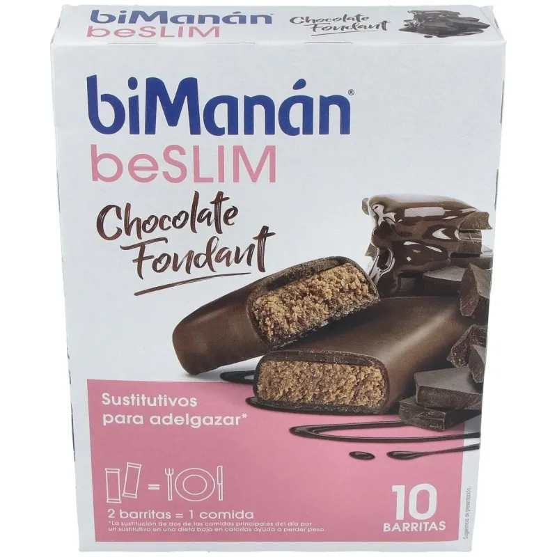 Barritas chocolate fondant 10ud. | Farmacia Barata