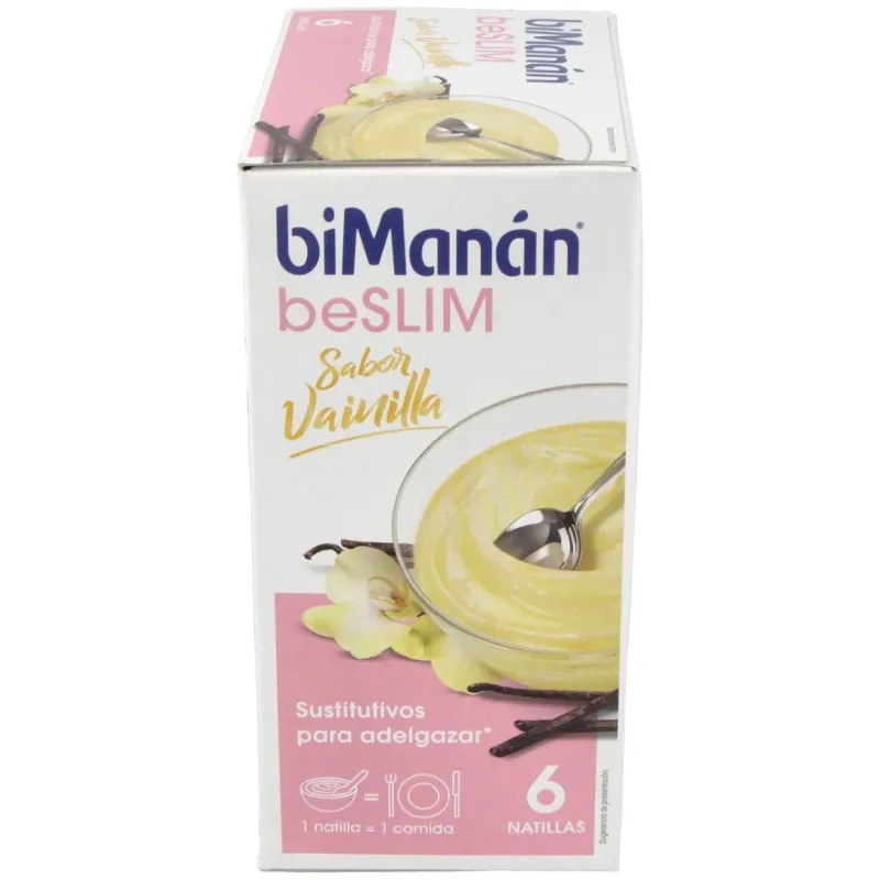 Bimanán® beslim natillas vainilla 6 sobres | Farmacia Barata