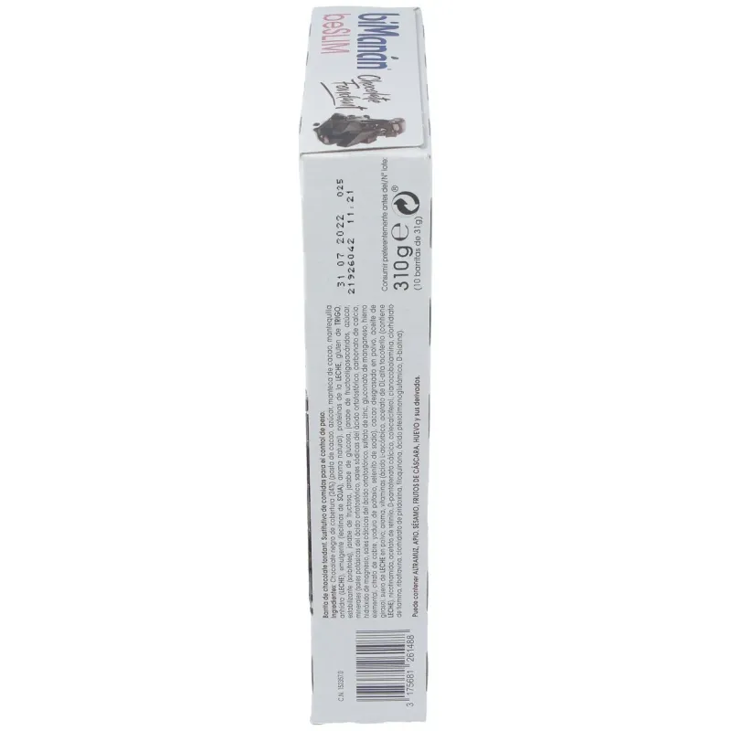 Barritas chocolate fondant 10ud. | Farmacia Barata