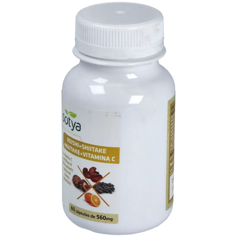 Sotya reishi maitake y shiitake 60cáps | Farmacia Barata