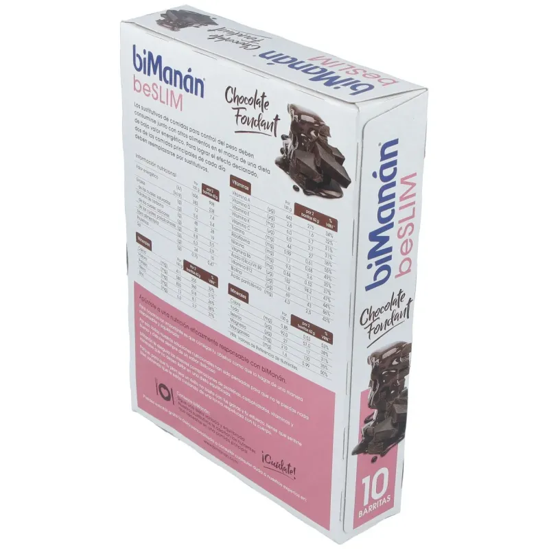 Barritas chocolate fondant 10ud. | Farmacia Barata