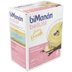 Bimanán® beslim natillas vainilla 6 sobres | Farmacia Barata