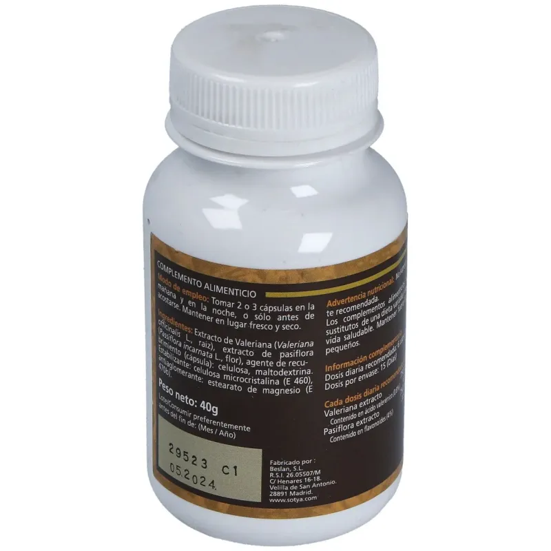 Valeriana y pasiflora 450mg. 90cap. | Farmacia Barata Valeriana y pasiflora 450mg. 90cap. | Farmacia Barata