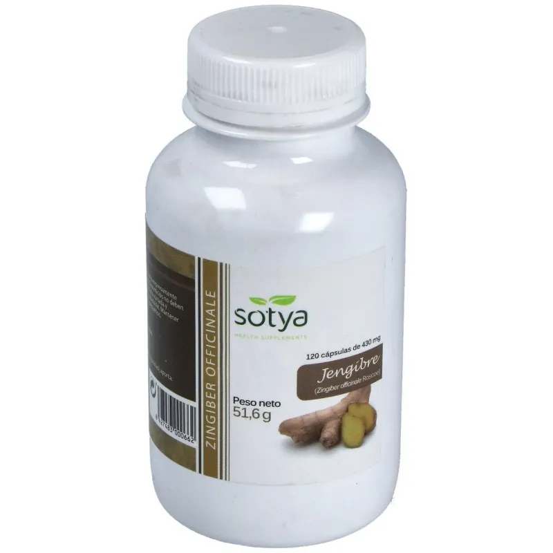 Sotya jengibre 430mg 120caps | Farmacia Barata