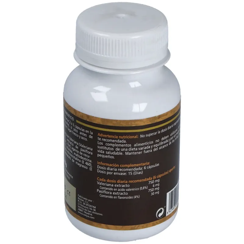 Valeriana y pasiflora 450mg. 90cap. | Farmacia Barata Valeriana y pasiflora 450mg. 90cap. | Farmacia Barata