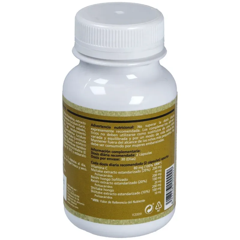 Sotya reishi maitake y shiitake 60cáps | Farmacia Barata