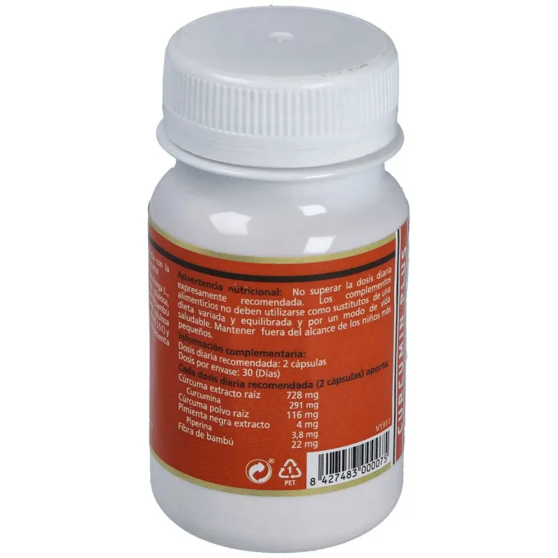 Sotya curcumin plus 60 cápsulas 550mg | Farmacia Barata