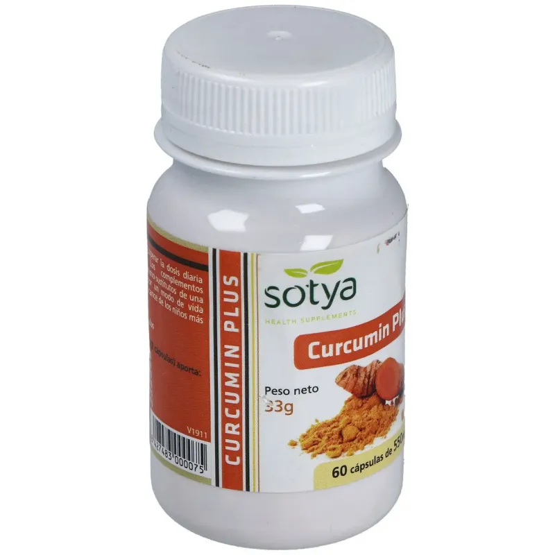Sotya curcumin plus 60 cápsulas 550mg | Farmacia Barata