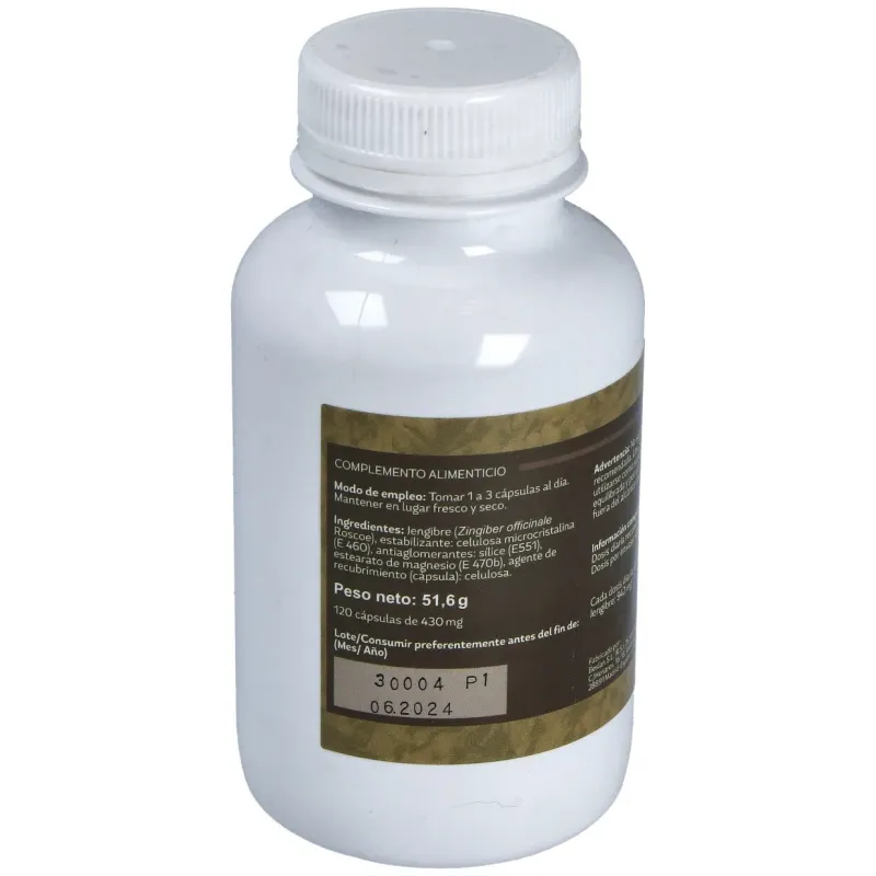 Sotya jengibre 430mg 120caps | Farmacia Barata