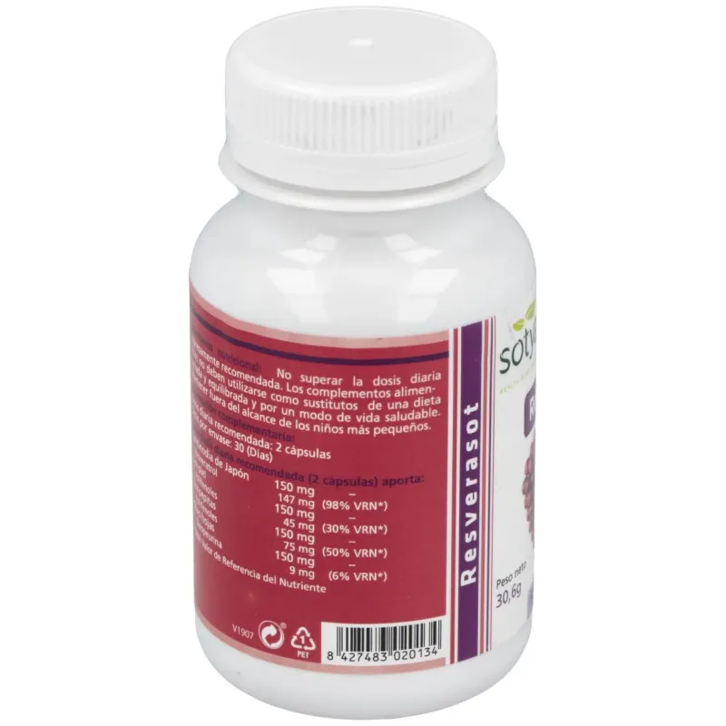 Sotya resverasot 510mg 60cáps | Farmacia Barata