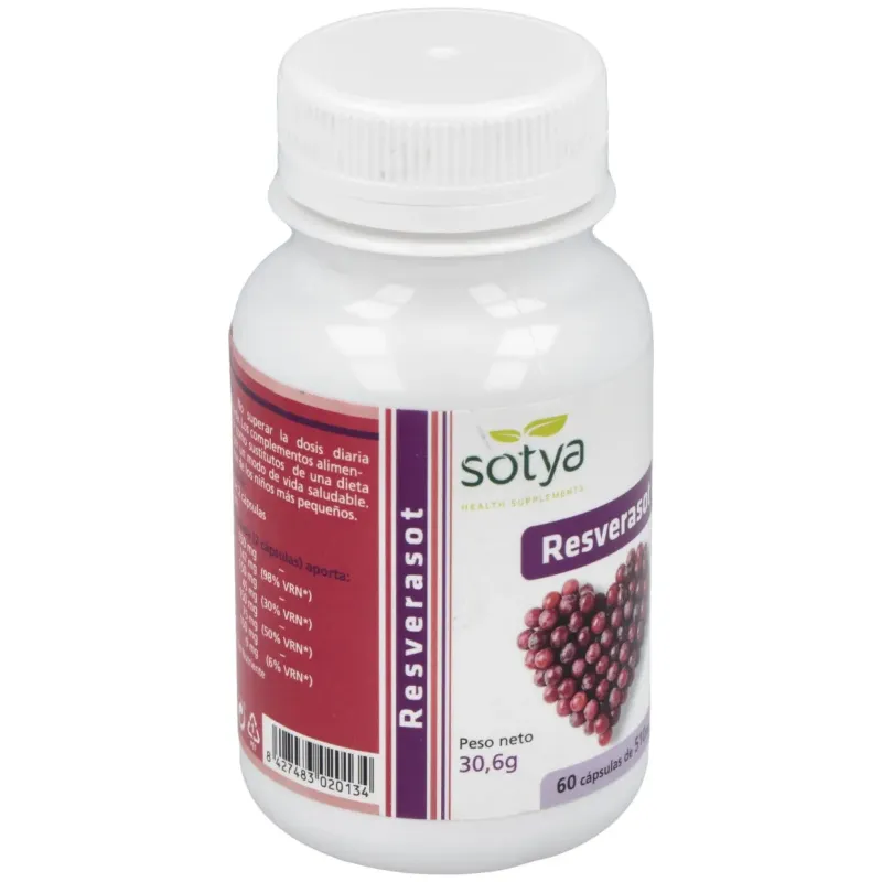 Sotya resverasot 510mg 60cáps | Farmacia Barata