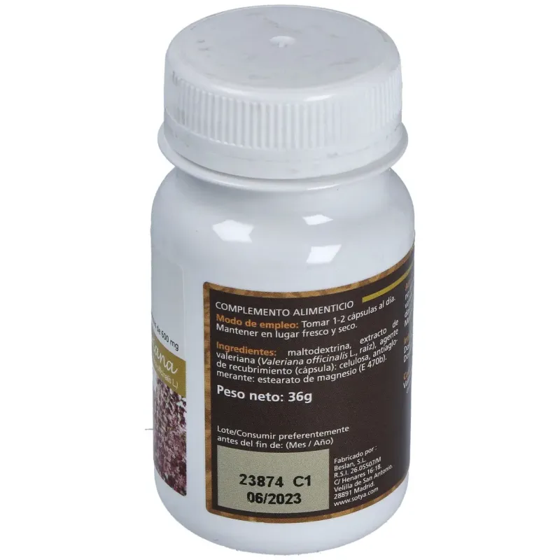 Sotya valeriana 60caps | Farmacia Barata Sotya valeriana 60caps | Farmacia Barata