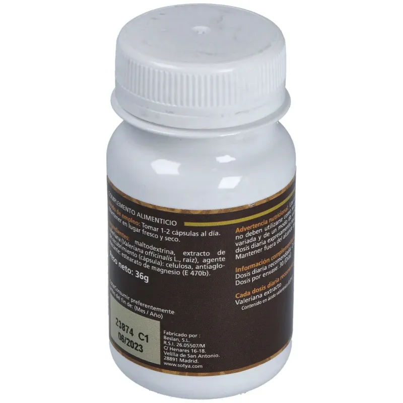 Sotya valeriana 60caps | Farmacia Barata Sotya valeriana 60caps | Farmacia Barata