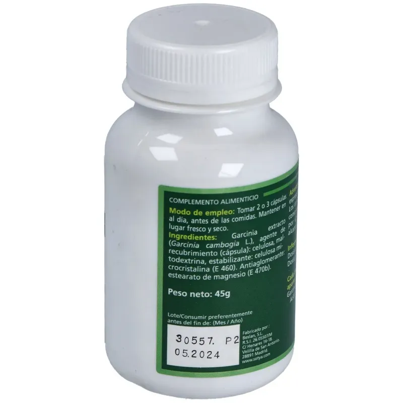 Sotya garcinia cambogia 500mg 90cáps | Farmacia Barata