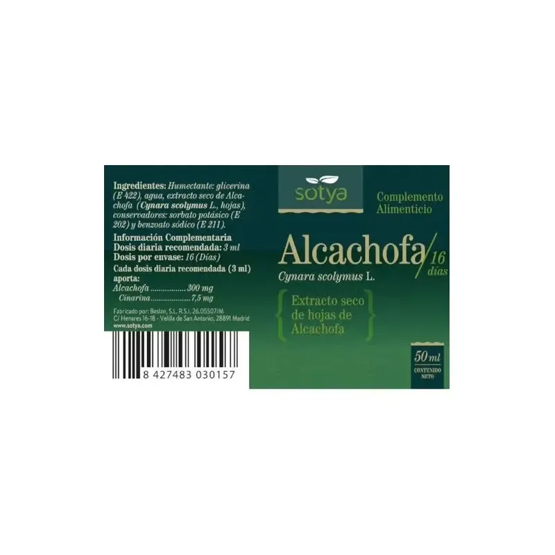 Extracto alcachofera 50ml. | Farmacia Barata Extracto alcachofera 50ml. | Farmacia Barata