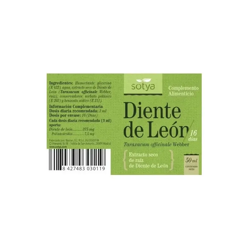 Extracto diente de leon 50ml. | Farmacia Barata Extracto diente de leon 50ml. | Farmacia Barata