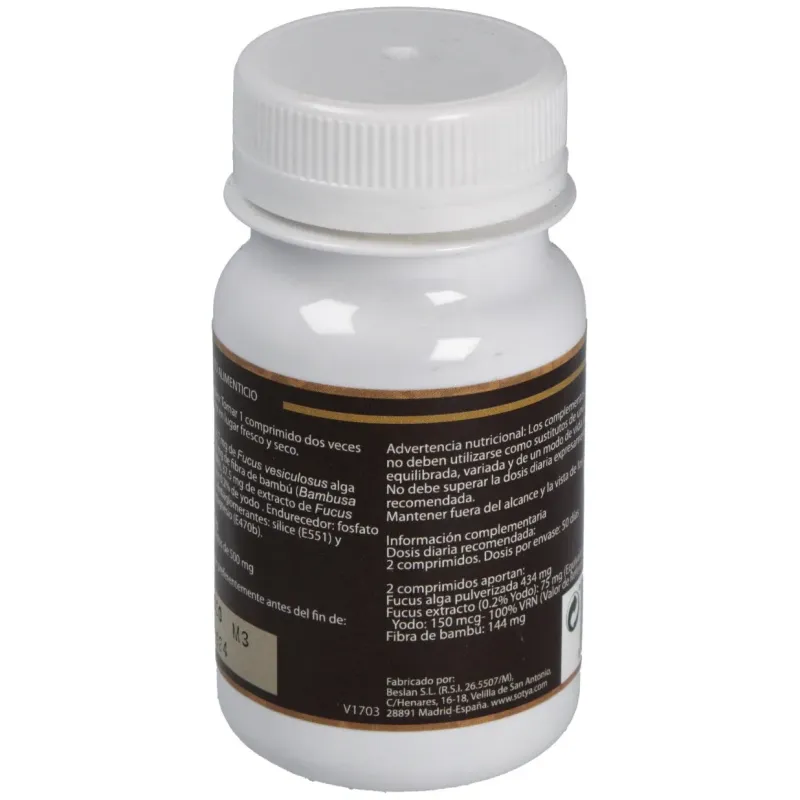 Sotya fucus 500mg 100comp | Farmacia Barata Sotya fucus 500mg 100comp | Farmacia Barata