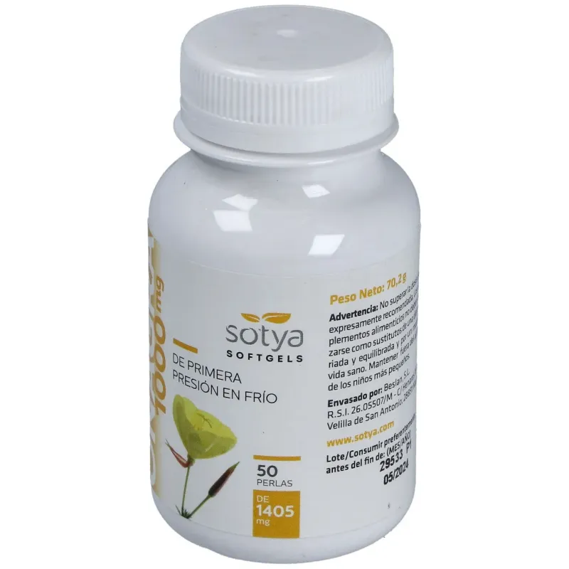Sotya onagra 1000mg 50 perlas | Farmacia Barata Sotya onagra 1000mg 50 perlas | Farmacia Barata