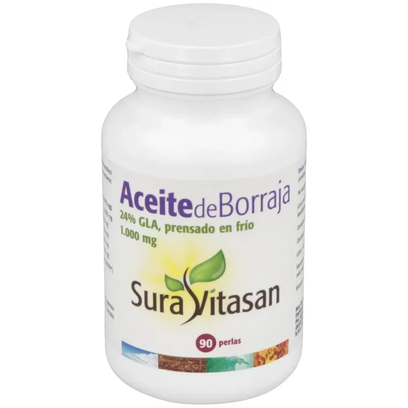 Aceite de borraja 1200mg. 90perlas | Farmacia Barata