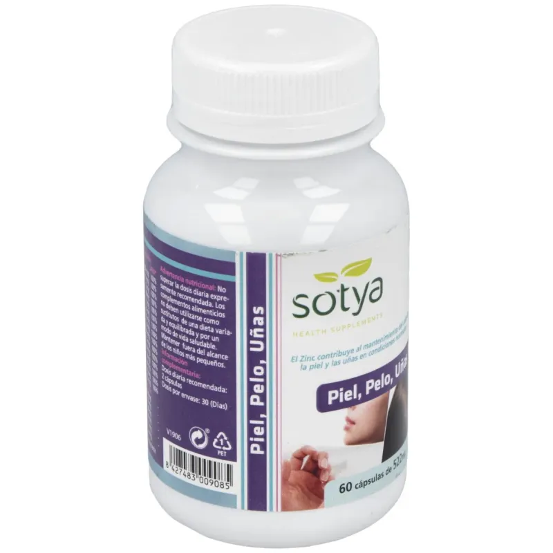 Sotya piel_ pelo y uñas 522mg 60cáps | Farmacia Barata Sotya piel_ pelo y uñas 522mg 60cáps | Farmacia Barata