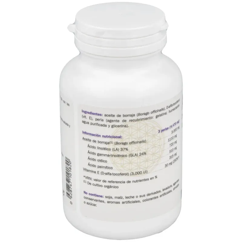 Aceite de borraja 1200mg. 90perlas | Farmacia Barata