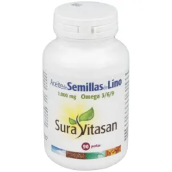 Sura vitasan aceite de semillas de lino 90 perlas | Farmacia Barata
