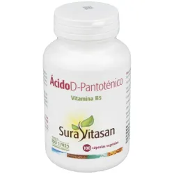 Sura Vitasan Ácido Pantotenico 500 mg, 100 cápsulas