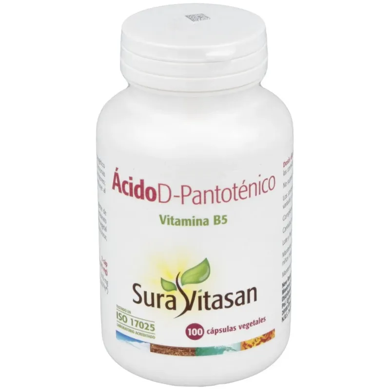 Sura vitasan acido pantotenico 500mg 100caps | Farmacia Barata