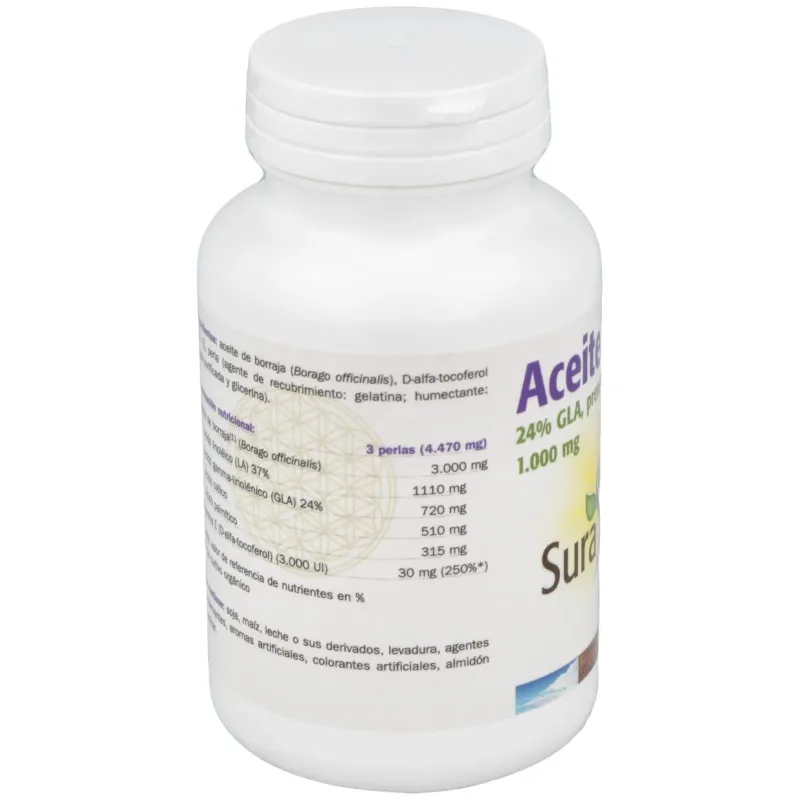 Aceite de borraja 1200mg. 90perlas | Farmacia Barata