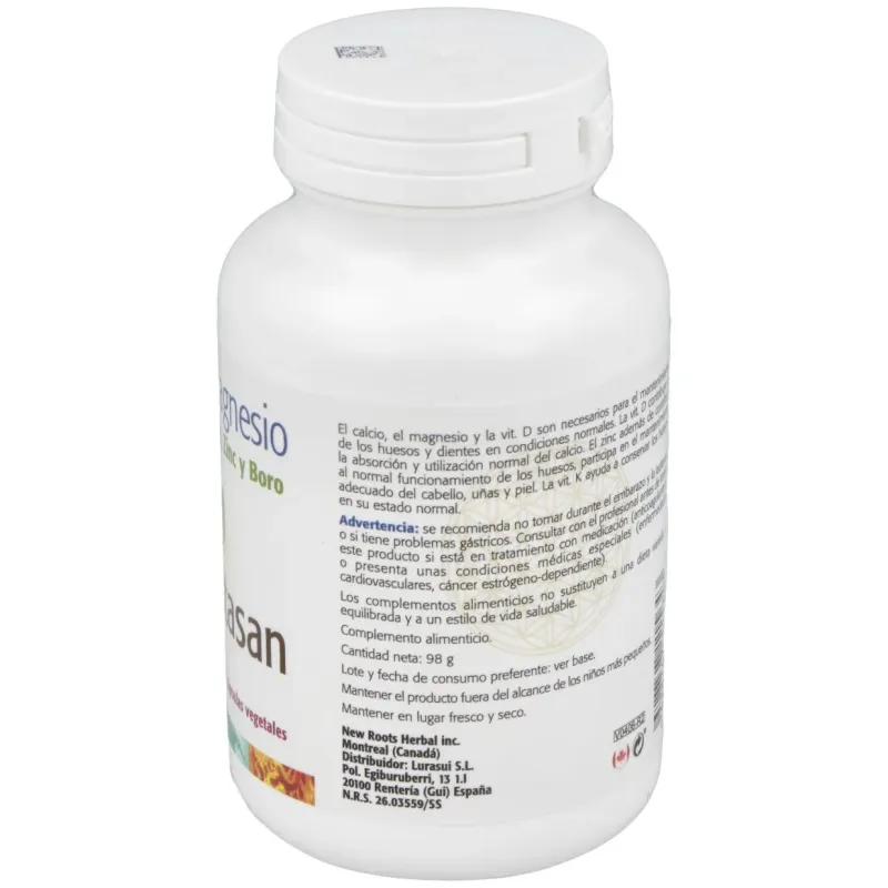 Sura vitasan calcio y magnesio + d + k + zinc + boro 100cáps | Farmacia Barata