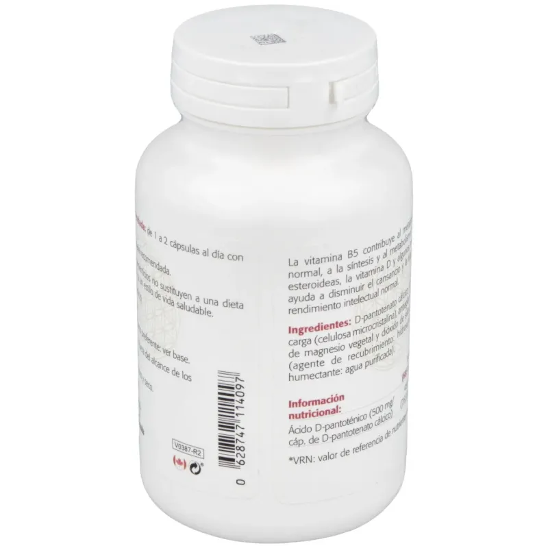 Sura vitasan acido pantotenico 500mg 100caps | Farmacia Barata