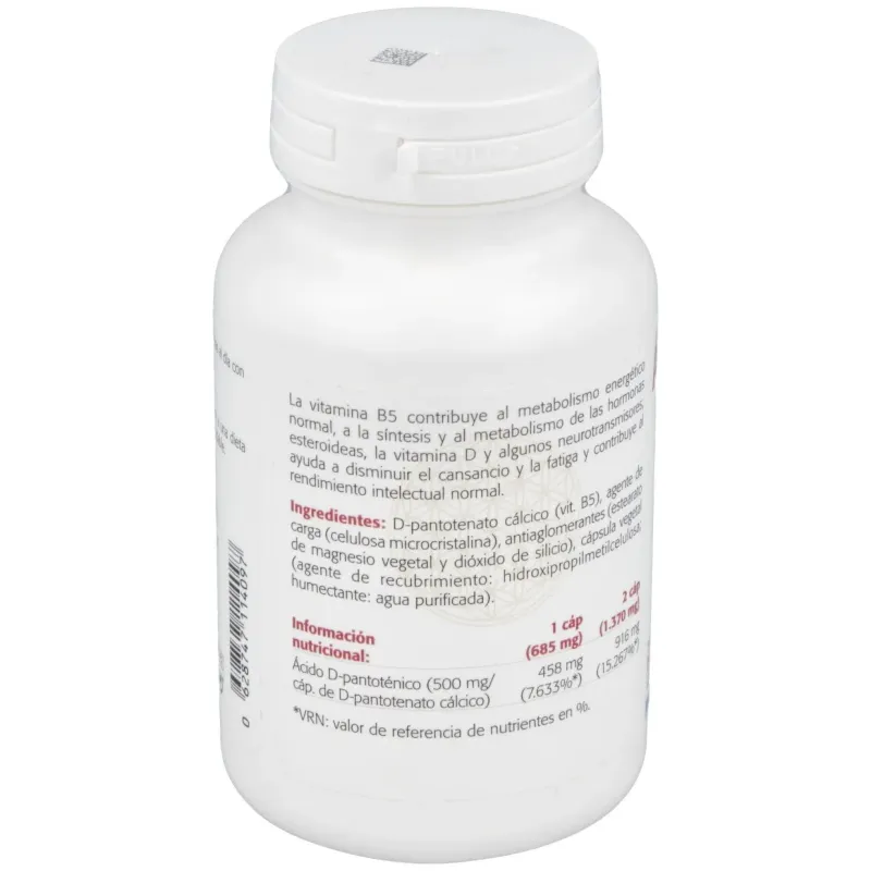 Sura vitasan acido pantotenico 500mg 100caps | Farmacia Barata