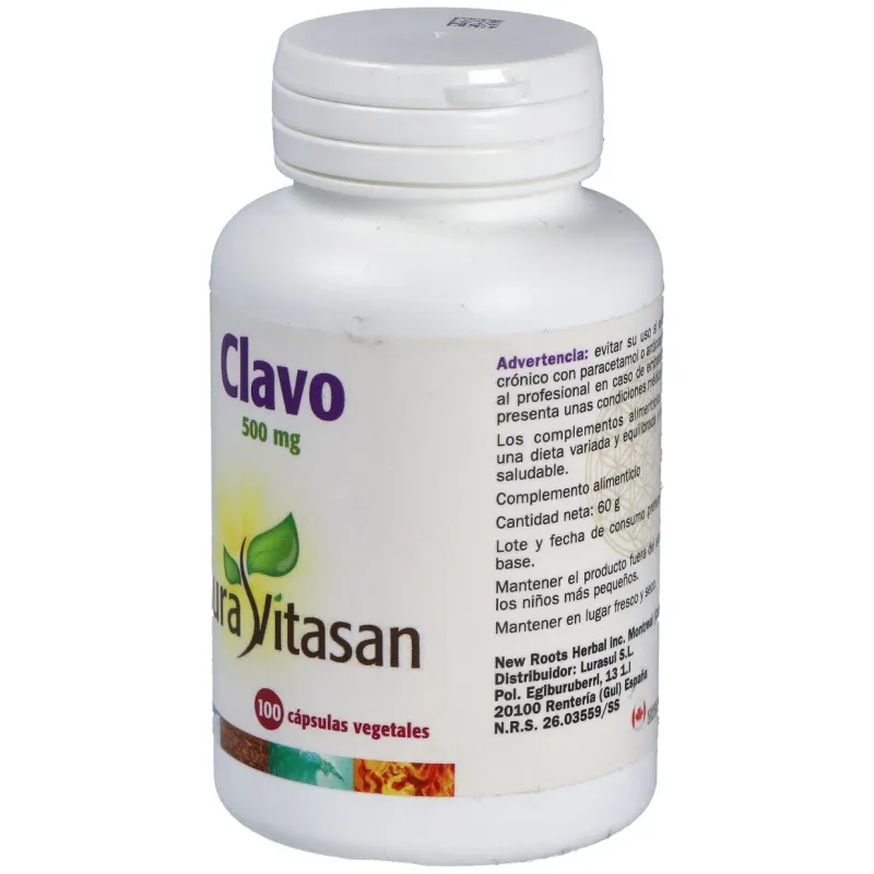 Sura vitasan clavo 500mg 100caps | Farmacia Barata
