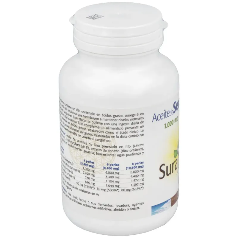Sura vitasan aceite de semillas de lino 90 perlas | Farmacia Barata