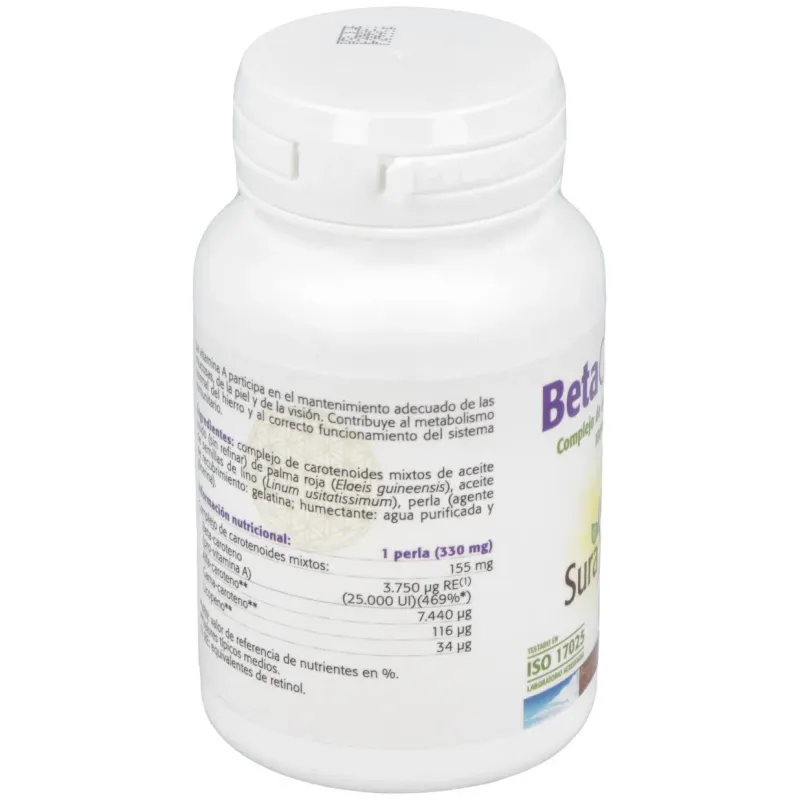 Sura vitasan betacaroteno 25000ui 90perlas | Farmacia Barata